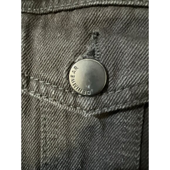 Women’s Reserve Fairfax Black Denim‎ Wear  Jean Jacket Large - Picture 3 of 9